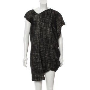 Zero + Maria Cornejo Asymmetric Wool Dress
